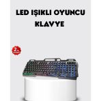 Nevamel Rgb Aydınlatmalı Klavye Mouse Seti – Usb Bağlantılı Türkçe Q Ayarlanabilir Dpı Ergonomik Yapı