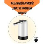 Nevamel® Şarjlı Su Pompası 8000MAH | Cam Damacana Uyumlu | Tek Tuşla Kontrol | USB Şarjlı Otomatik Dolum