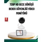 Nevamel® Sesli ve Görüntülü Bebek Kamerası Sıcaklık Takipli
