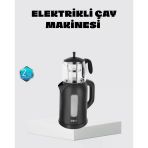 Nevamel Sinbo Elektrikli Çay Makinesi 1.7 L Su Isıtıcı Ve Cam Demlikli Güvenli Kullanım