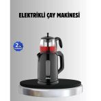 Nevamel Sinbo Stm 5840 Elektrikli Çay Makinesi 1800W Cam Demlik Ve Sıcak Tutma Özellikli