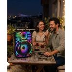 Nevamel® Taşınabilir Bluetooth Speaker Mikrofonlu Rgb Işıklı Karaoke Ses Sistemi