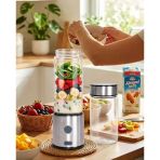 Nevamel® Taşınabilir Cam Blender 450 Ml 350 Ml Çift Hazneli Smoothie Blender