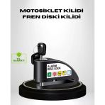 Nevamel® Titreşim Sensörlü Alarmlı Motosiklet Disk Kilidi 14Mm Çelik Çift Kilitleme