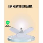 Nevamel® Yüksek Işık Güçlü Led Ampül 4 Kollu Katlanır Pervane Tasarım