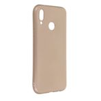 Nevarium Dtech Huawei P20 Lite Uyumlu Kılıf Yumuşak Dokulu Silikon Gold