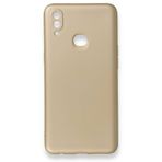 Nevarium Dtech Samsung Galaxy A10S Uyumlu Kılıf Yumuşak Dokulu Silikon Gold