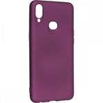 Nevarium Dtech Samsung Galaxy A10S Uyumlu Kılıf Yumuşak Dokulu Silikon Mürdüm
