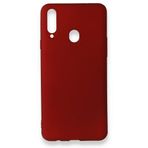 Nevarium Dtech Samsung Galaxy A20S Uyumlu Kılıf Yumuşak Dokulu Silikon Bordo