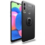 Nevarium Dtech Samsung Galaxy A20S Uyumlu Kılıf Yüzüklü Silikon Range Siyah