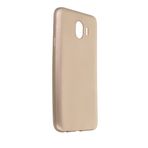 Nevarium Dtech Samsung Galaxy J4 Uyumlu Kılıf Yumuşak Dokulu Silikon Gold