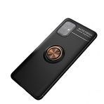 Nevarium Dtech Samsung Galaxy M31S Uyumlu Kılıf Yüzüklü Silikon Range Siyah-Gold