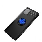 Nevarium Dtech Samsung Galaxy M31S Uyumlu Kılıf Yüzüklü Silikon Range Siyah-Mavi