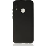 Nevarium Huawei P Smart 2019 Kılıf Kamera Korumalı Yumuşak Dokulu Silikon - Siyah