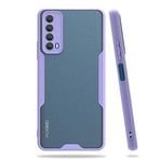 Nevarium Huawei P Smart 2021 Uyumlu Kılıf Arkası Mat Kamera Korumalı Silikon - Mor