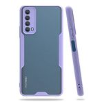 Nevarium Huawei P Smart 2021 Uyumlu Kılıf Kamera Korumalı Arkası Mat Silikon - Lila