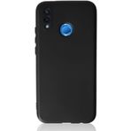 Nevarium Huawei P20 Lite Kılıf Kamera Korumalı Yumuşak Dokulu Silikon - Siyah