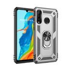 Nevarium Huawei P30 Lite Kılıf Tank Yüzüklü Yüksek Korumalı Silikon Sofya - Gümüş