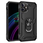 Nevarium iPhone 12 Sofya Yüzüklü Standlı Silikon Kılıf