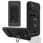 Nevarium iPhone 13 Pro Max Zuma Kartvizit Yüzüklü İpli Silikon Kılıf