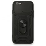 Nevarium iPhone 6 Pars Lens Yüzüklü Standlı Silikon Kılıf