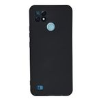 Nevarium Realme C21 Uyumlu Kılıf Lansman içi Kadife Nano Silikon - Koyu Gri Koyu Gri