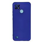 Nevarium Realme C21 Uyumlu Kılıf Lansman içi Kadife Nano Silikon - Lacivert Lacivert