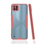 Nevarium Realme C21 Uyumlu Kılıf Mat Kamera Korumalı Silikon Platin - Pembe