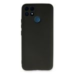 Nevarium Realme C25s Kılıf Kamera Korumalı Yumuşak Dokulu Silikon - Siyah