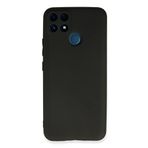 Nevarium Realme C25s Uyumlu Kılıf Yumuşak Dokulu Silikon First - Siyah