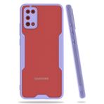 Nevarium Samsung Galaxy A02S Uyumlu Kılıf Kamera Korumalı Arkası Mat Silikon - Lila