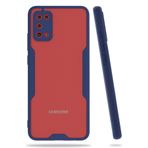 Nevarium Samsung Galaxy A02S Uyumlu Kılıf Mat Kamera Korumalı Silikon Platin - Lacivert
