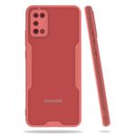 Nevarium Samsung Galaxy A02S Uyumlu Kılıf Mat Kamera Korumalı Silikon Platin - Pembe