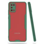 Nevarium Samsung Galaxy A02S Uyumlu Kılıf Mat Kamera Korumalı Silikon Platin - Yeşil