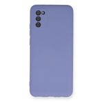 Nevarium Samsung Galaxy A02S Uyumlu Kılıf Nano içi Kadife Silikon - Lila