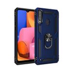 Nevarium Samsung Galaxy A20S Kılıf Tank Yüzüklü Yüksek Korumalı Silikon Sofya - Lacivert