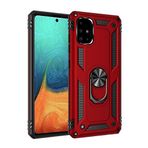Nevarium Samsung Galaxy A71 Kılıf Tank Yüzüklü Yüksek Korumalı Silikon Sofya - Kırmızı