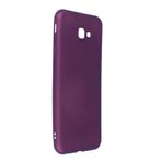 Nevarium Samsung Galaxy J4 Plus Kılıf Yumuşak Dokulu Silikon Premium - Mürdüm