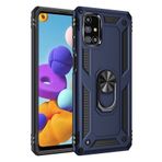 Nevarium Samsung Galaxy M31S Kılıf Tank Yüzüklü Yüksek Korumalı Silikon Sofya - Lacivert