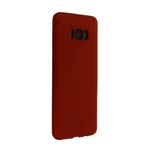 Nevarium Samsung Galaxy S8 Plus Kılıf Yumuşak Dokulu Silikon Premium - Bordo