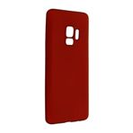 Nevarium Samsung Galaxy S9 Kılıf Yumuşak Dokulu Silikon Premium - Bordo