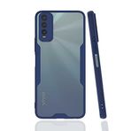 Nevarium Vivo Y20 Uyumlu Kılıf Arkası Mat Kamera Korumalı Silikon - Lacivert