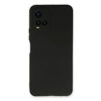 Nevarium Vivo Y21S Uyumlu Kılıf Yumuşak Dokulu Silikon First - Siyah