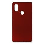 Nevarium Xiaomi Mi 8 SE Kılıf Yumuşak Dokulu Silikon Premium - Bordo