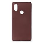 Nevarium Xiaomi Mi 8 SE Kılıf Yumuşak Dokulu Silikon Premium - Mürdüm