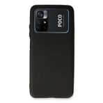 Nevarium Xiaomi Poco M4 Pro 4G Kılıf Yumuşak Dokulu Silikon - Siyah