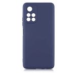 Nevarium Xiaomi Poco M4 Pro 5G Uyumlu Kılıf Silikon Yumuşak Dokulu Premium- Lacivert