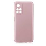 Nevarium Xiaomi Poco M4 Pro 5G Uyumlu Kılıf Silikon Yumuşak Dokulu Premium- Rose Gold