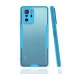 Nevarium Xiaomi Poco X3 GT Uyumlu Kılıf Arkası Mat Kamera Korumalı Silikon - Mavi