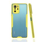 Nevarium Xiaomi Poco X3 GT Uyumlu Kılıf Arkası Mat Kamera Korumalı Silikon - Sarı